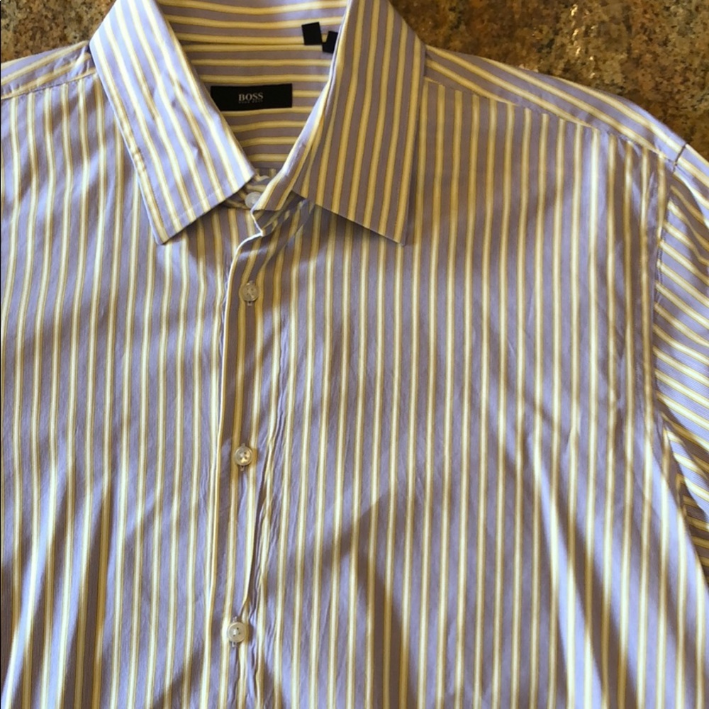 Hugo Boss Striped Dress Shirt 17L